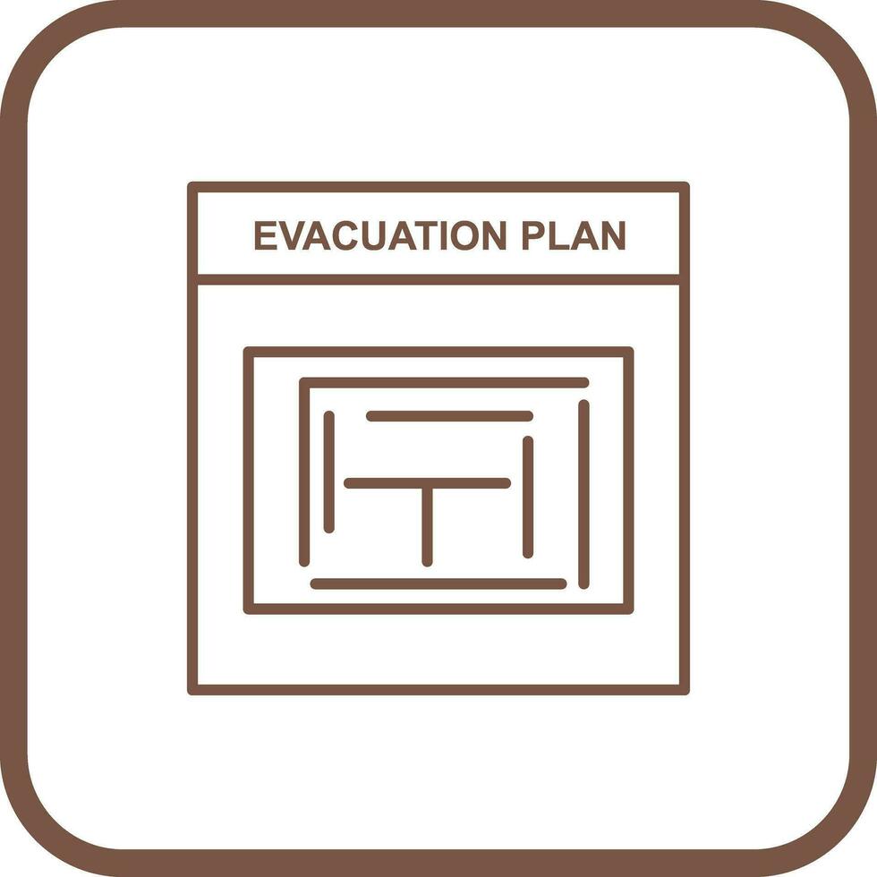 Evacuation Plan Vector Icon