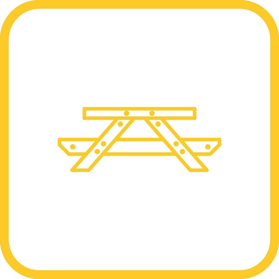 Picnic of Table Vector Icon