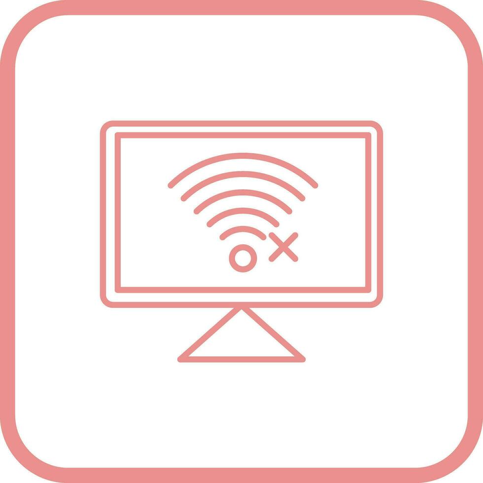 Disconnected Network Vector Icon