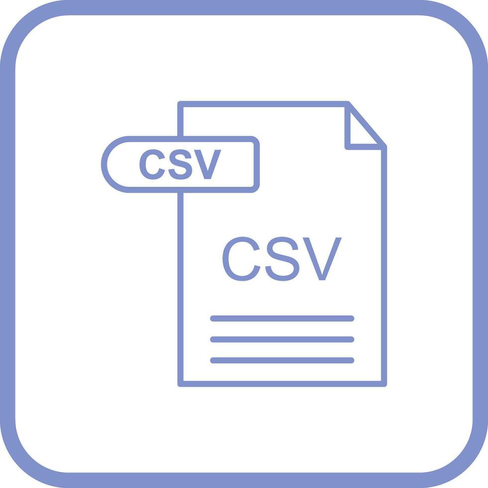 CSV Vector Icon