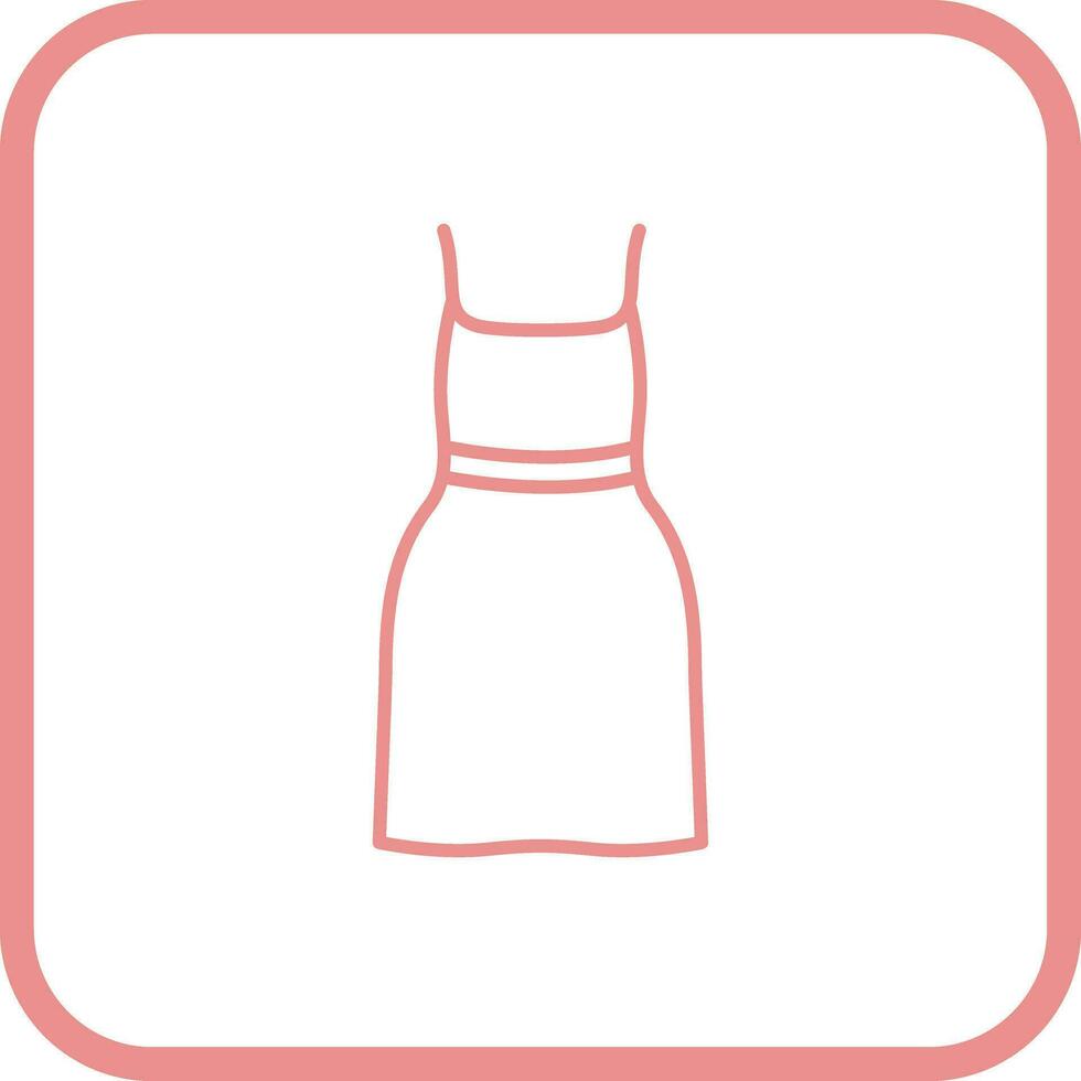 Cocktail Dress Vector Icon