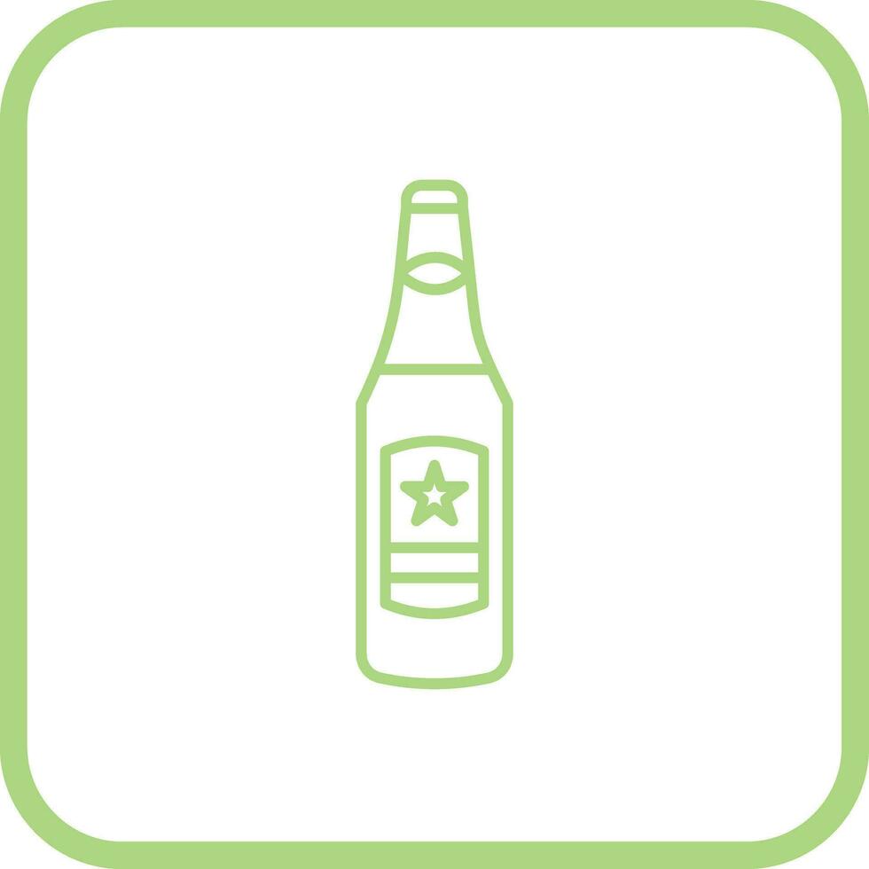 icono de vector de botella de cerveza