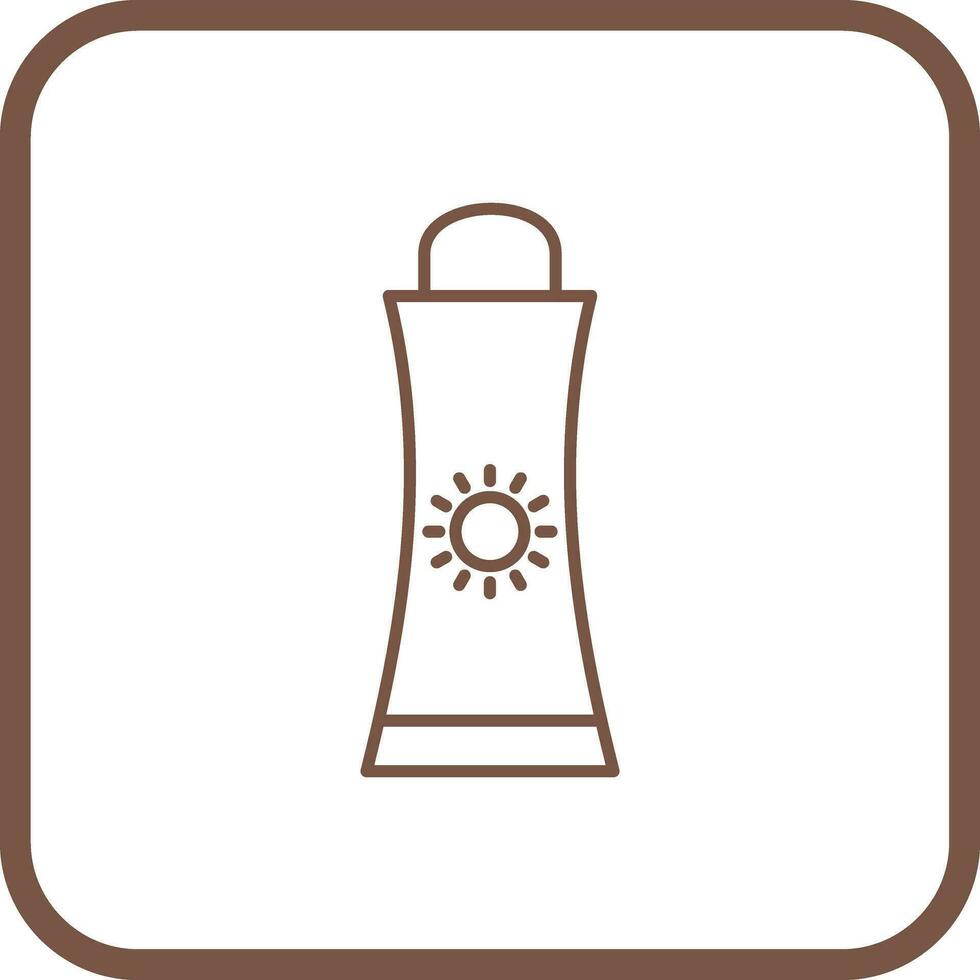Sunblock Cream Vector Icon