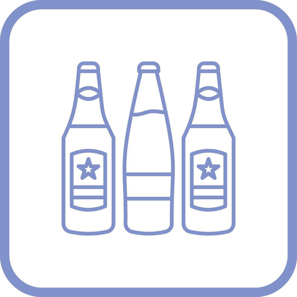 Beer Bottles Vector Icon