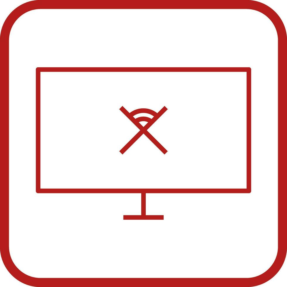 Unique Disconnected Network Vector Icon