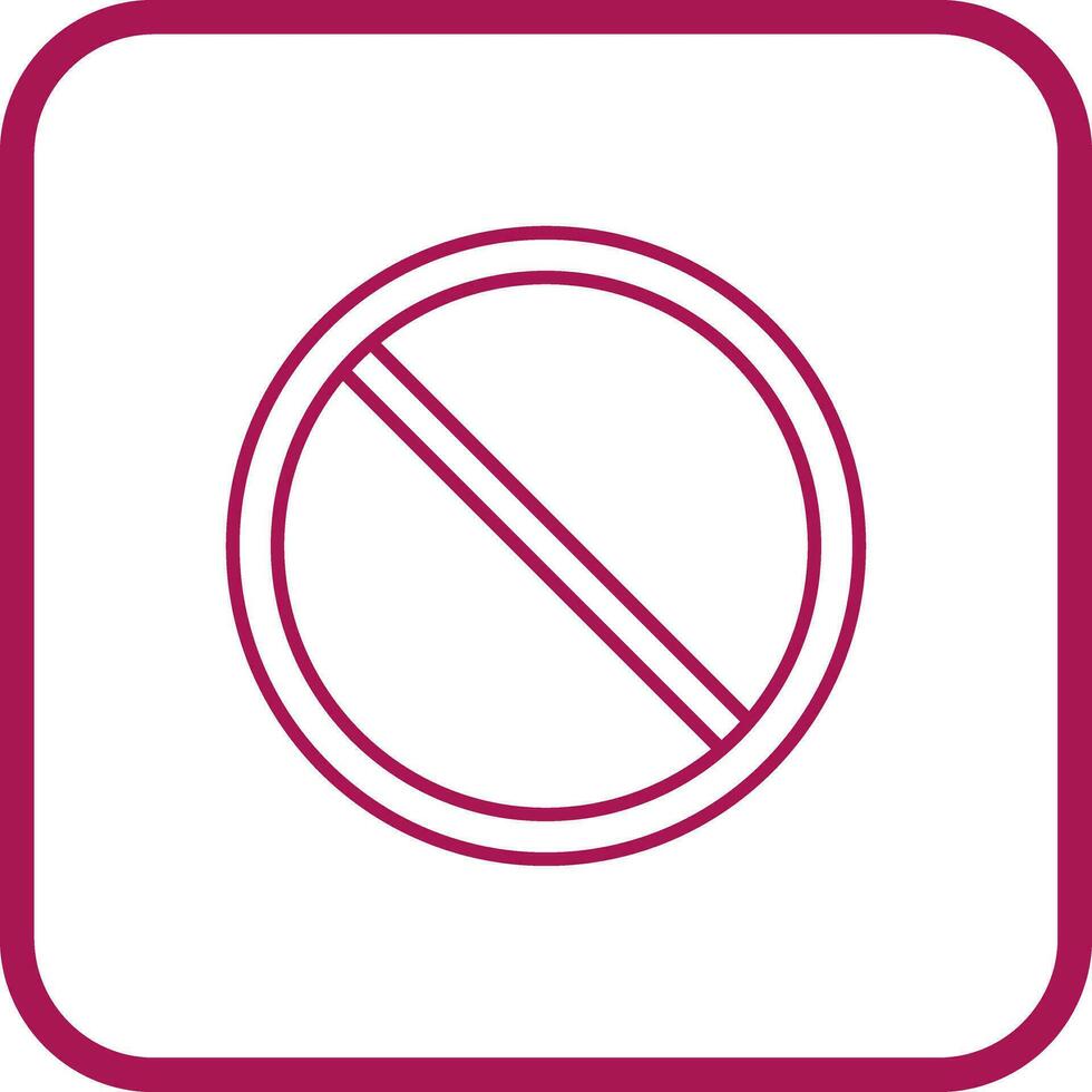 Prohibited Vector Icon