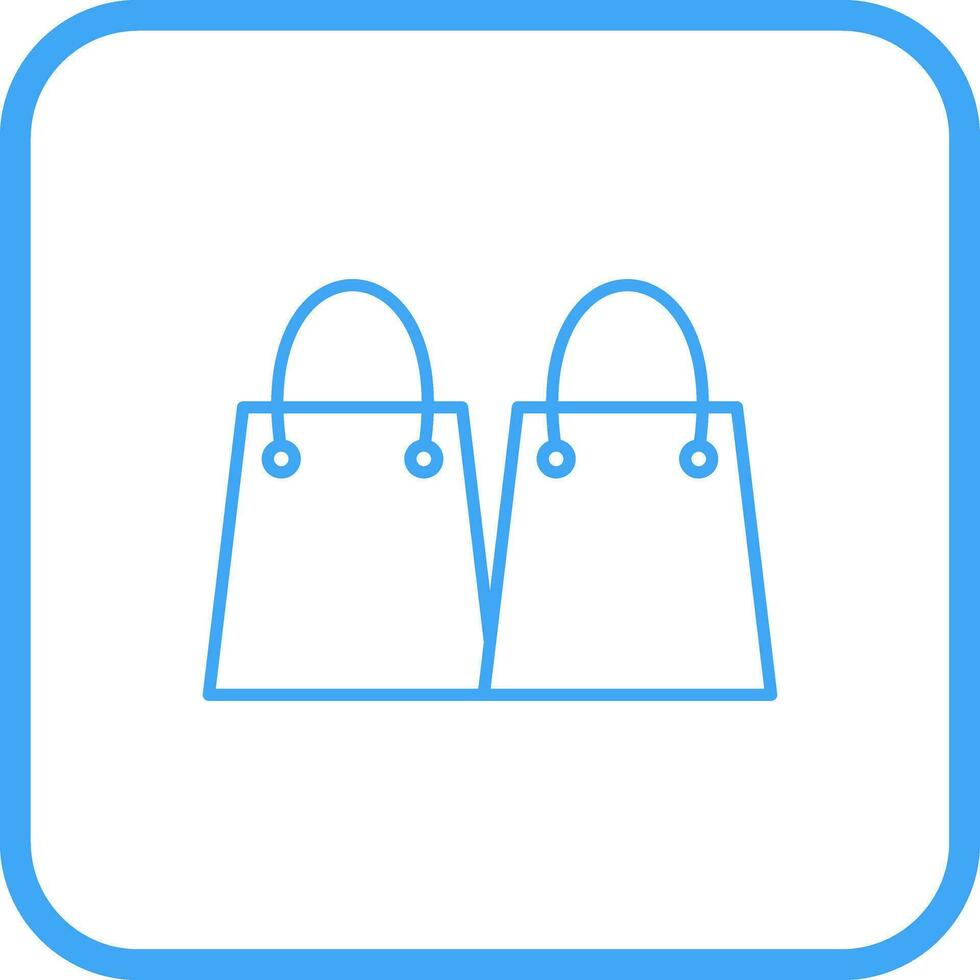 Unique Shopping Bags Vector Icon