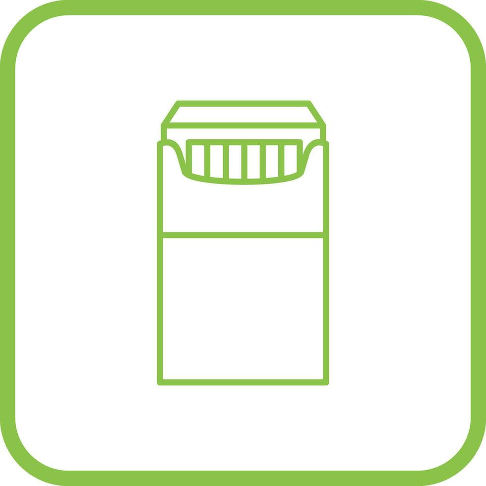 Unique Packet of Cigarettes Vector Icon