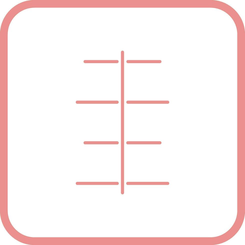 Unique Center Align Vector Icon