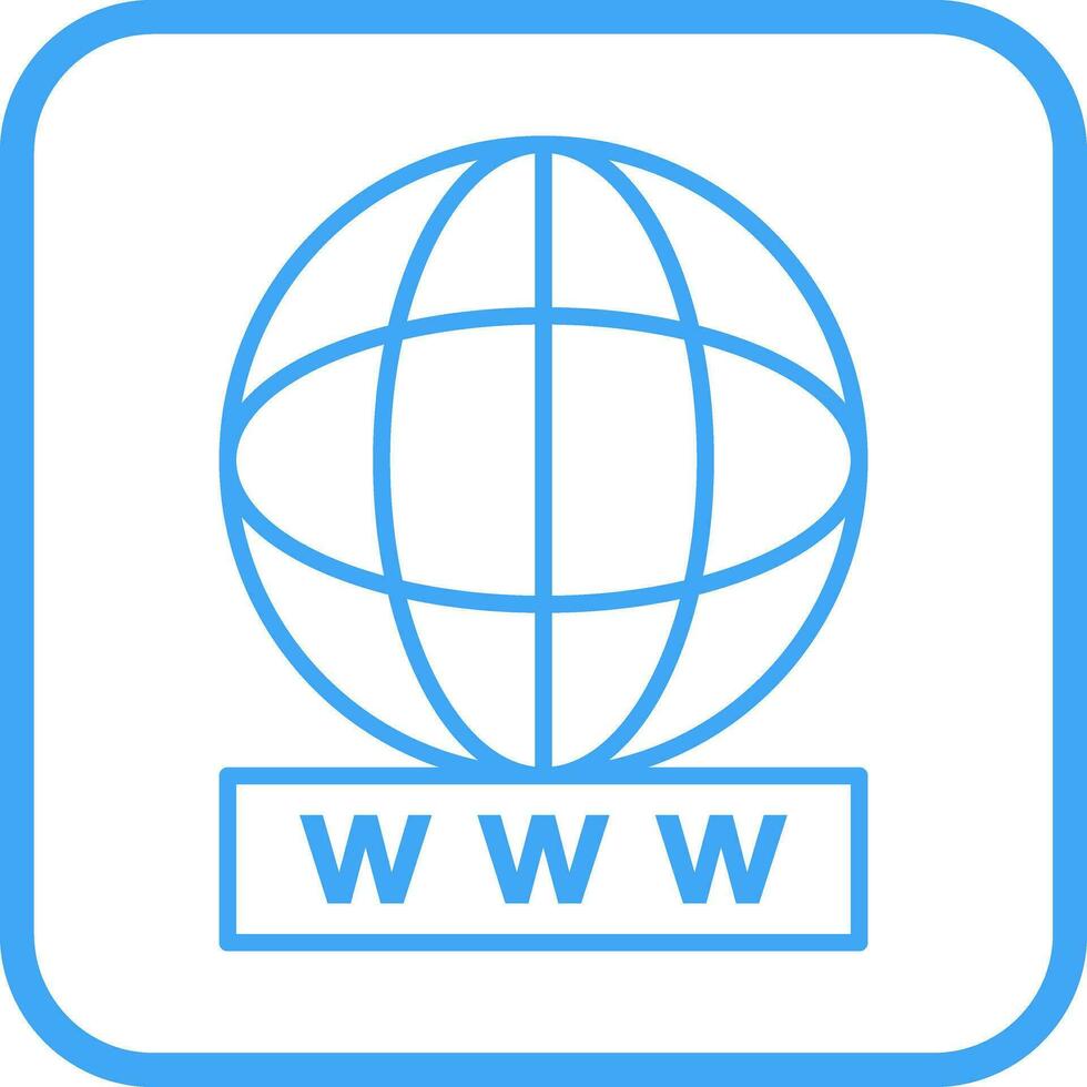 Unique World Wide Web Vector Icon