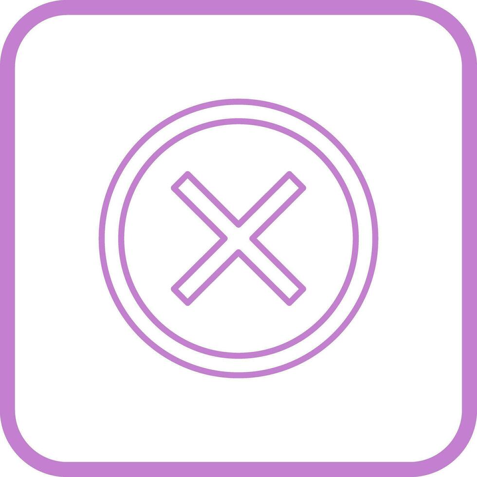 Do Not Cross Vector Icon