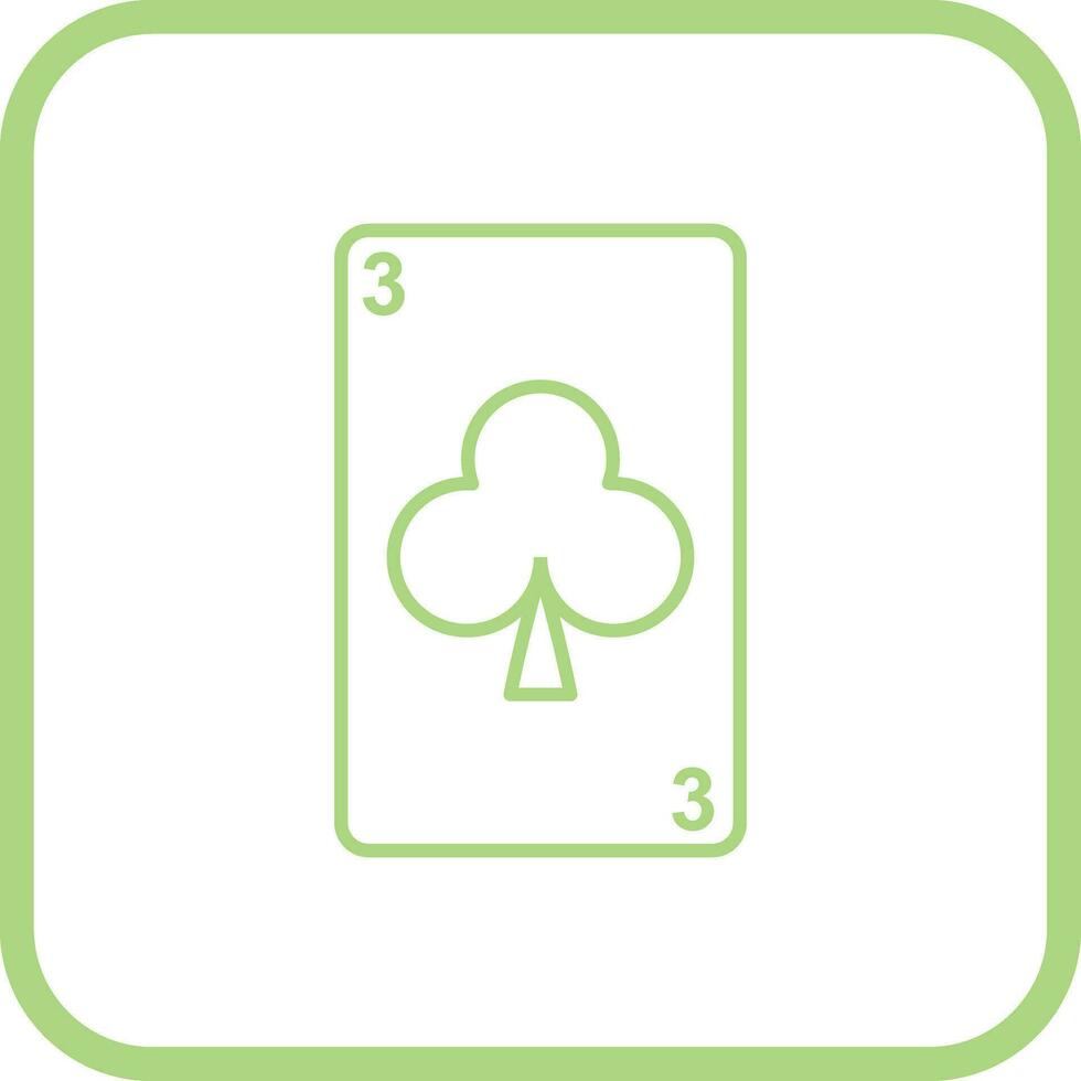 Clubs Card Vector Icon