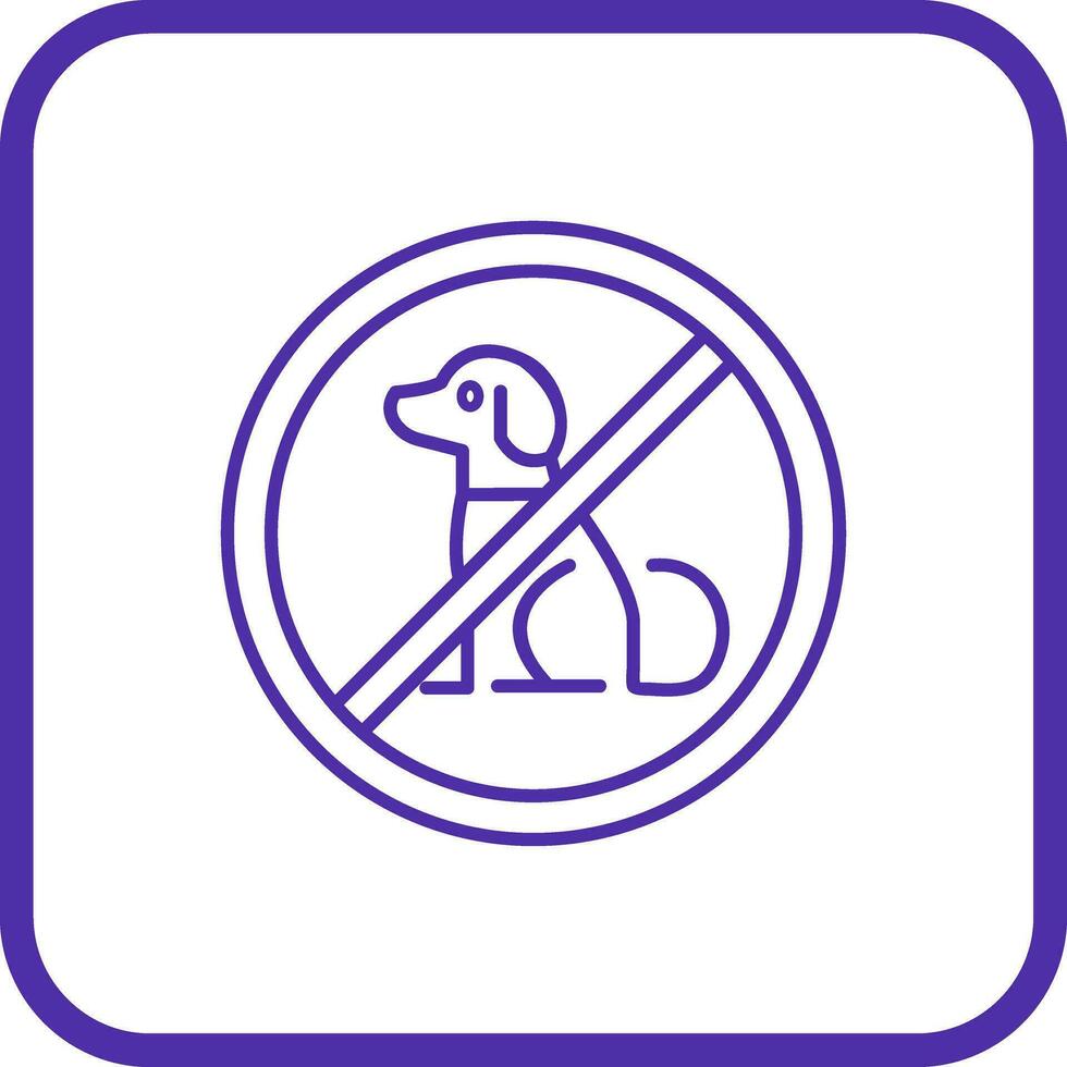 No Pets Vector Icon