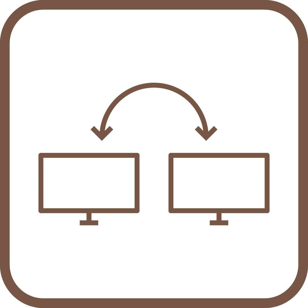 icono de vector de sistemas conectados únicos