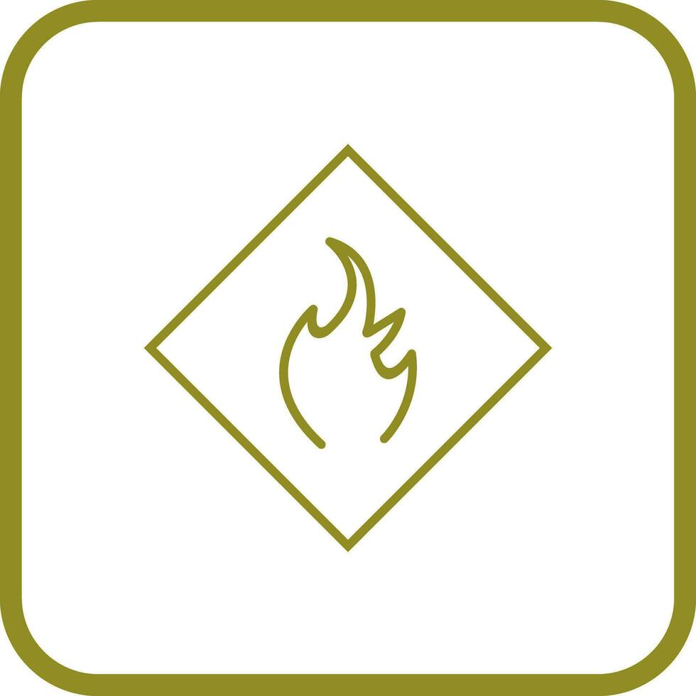 Danger of Flame Vector Icon