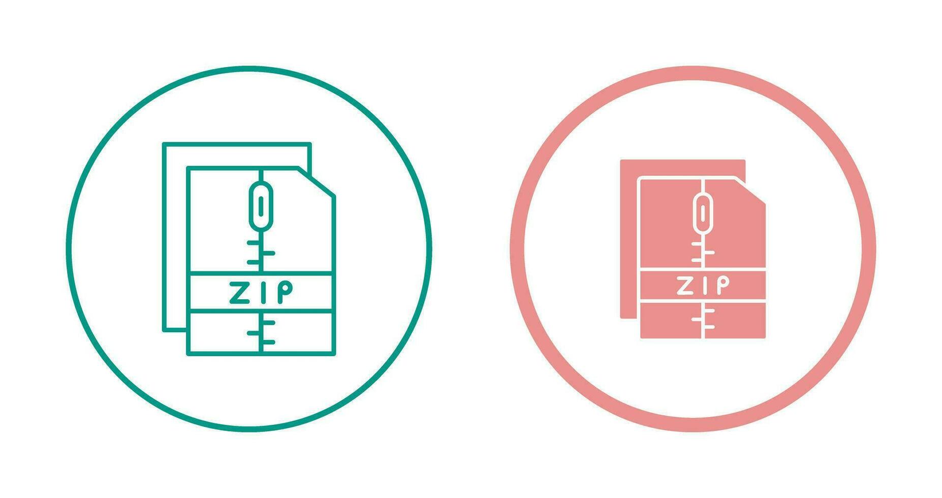 Zip File Vector Icon