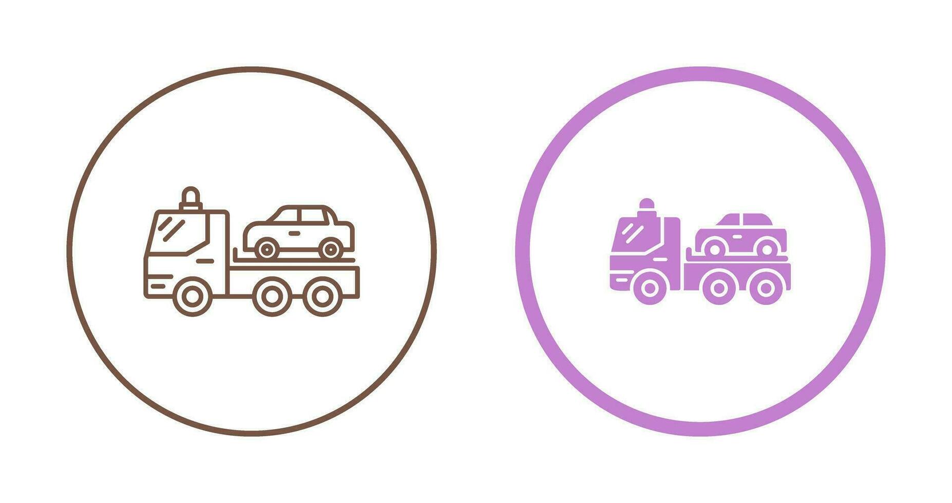 Tow Truck Vector Icon