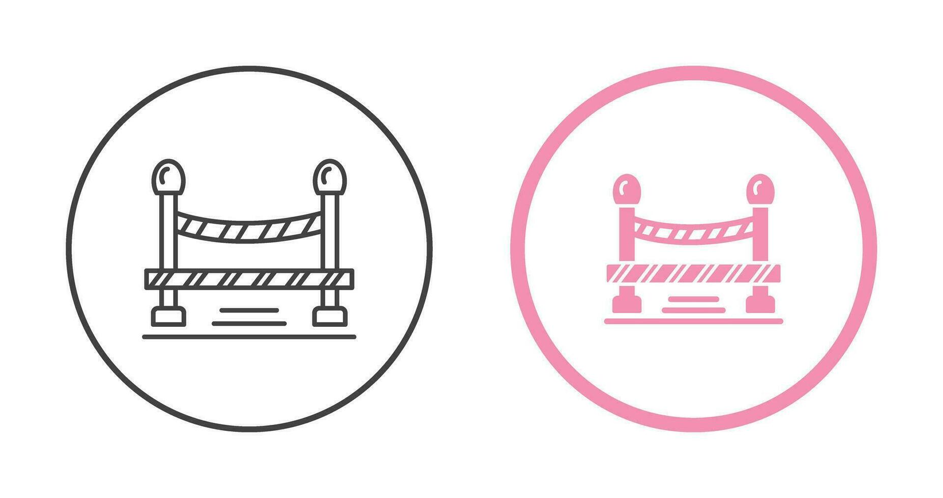 Do Not Cross Line Vector Icon
