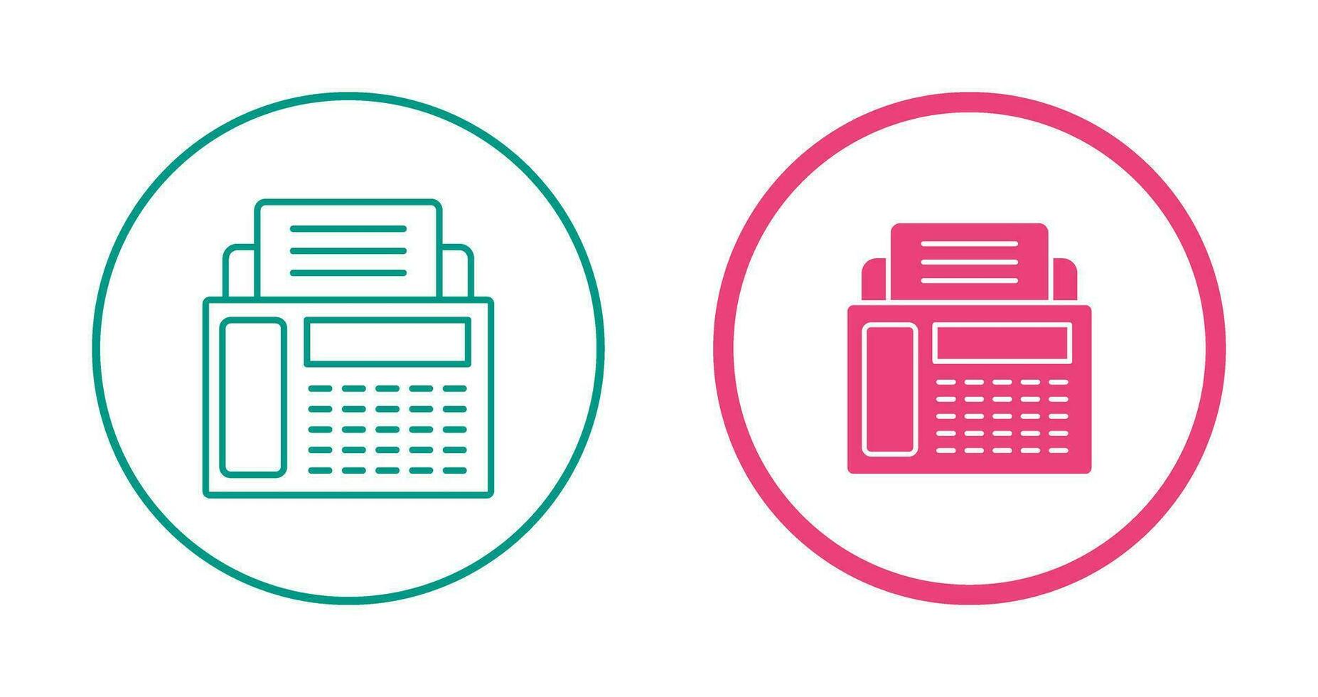 Fax Machine Vector Icon