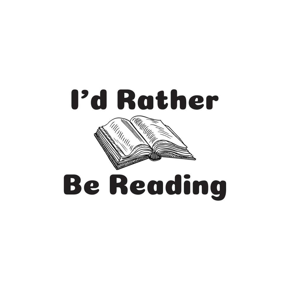 Reading typography design vector