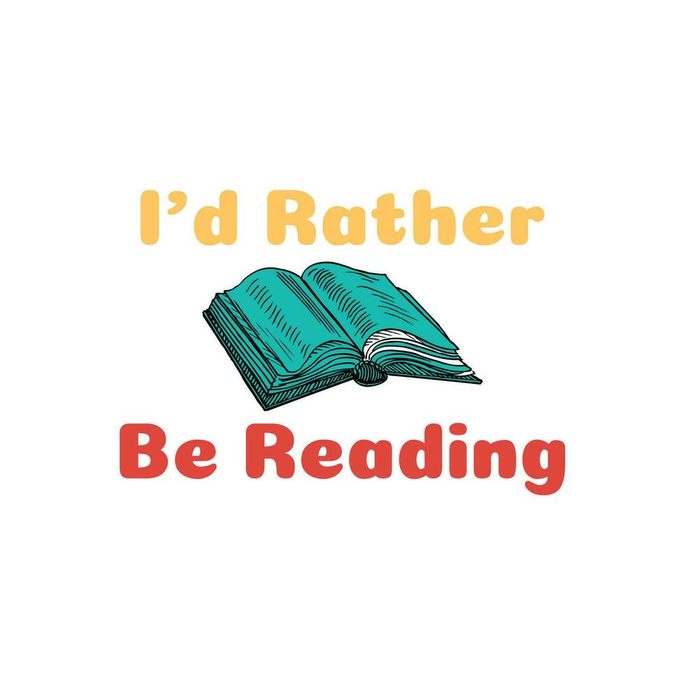 Reading typography design vector