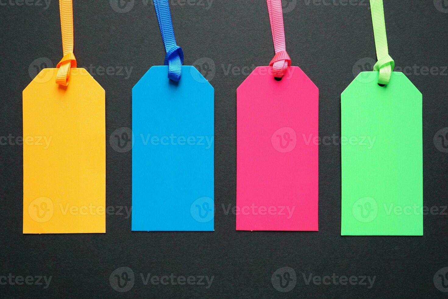 multi colored price tag photo