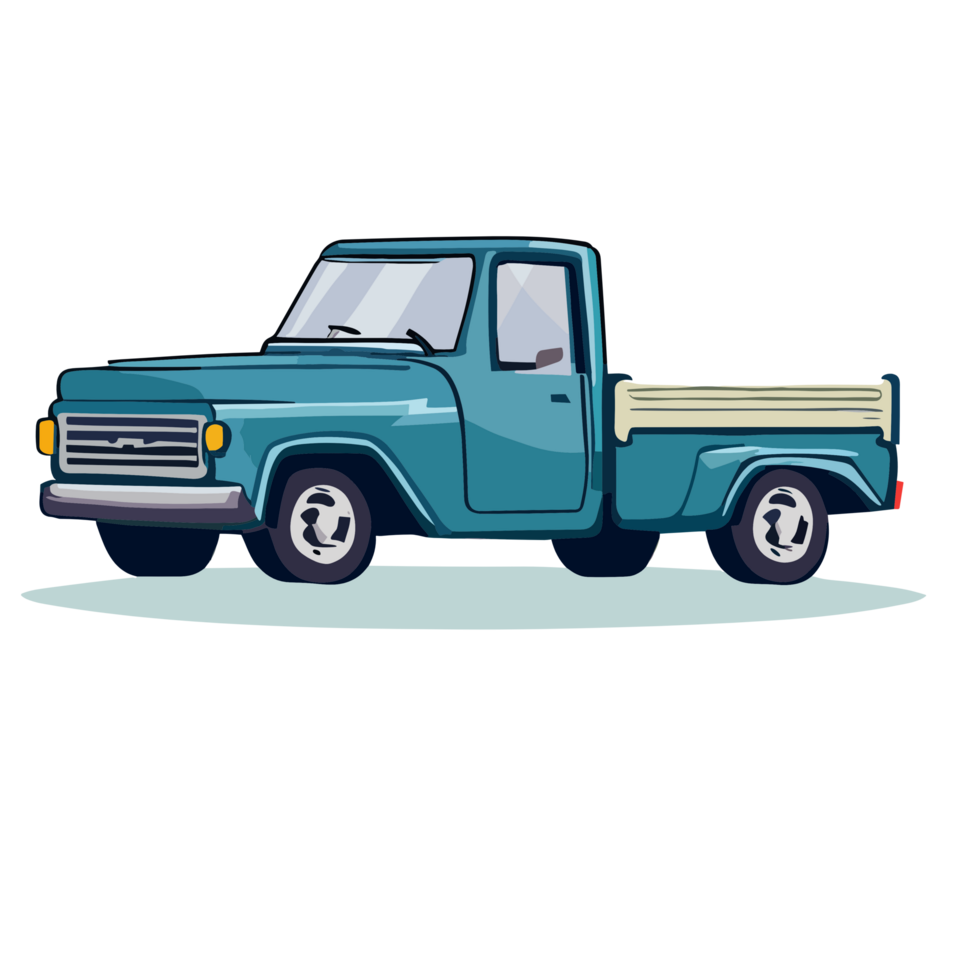 Pickup truck transparent background,Ai generative png