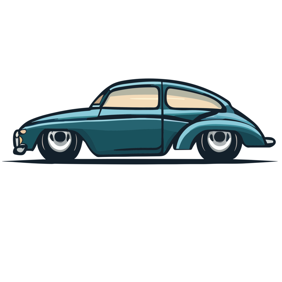 American Muscle Car transparent background,Ai generative png