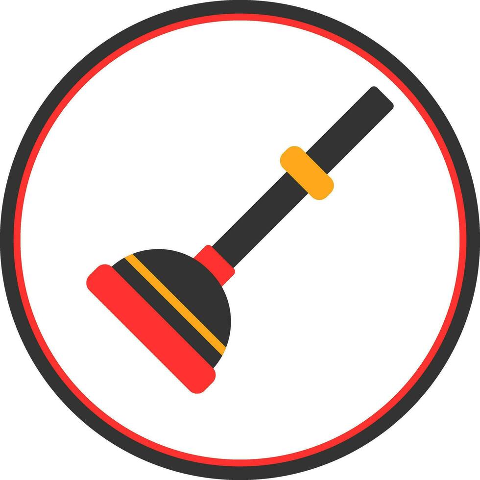 Plunger Vector Icon Design