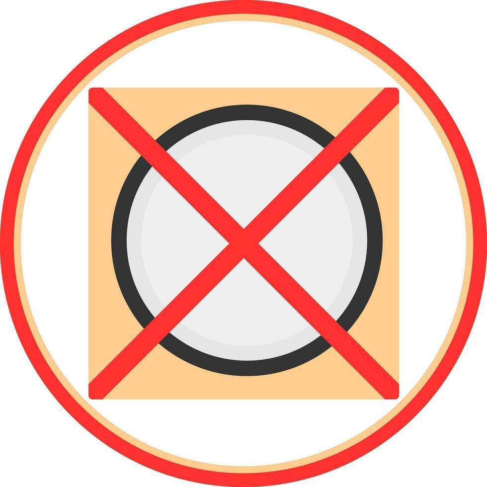 Do not tumble dry Vector Icon Design