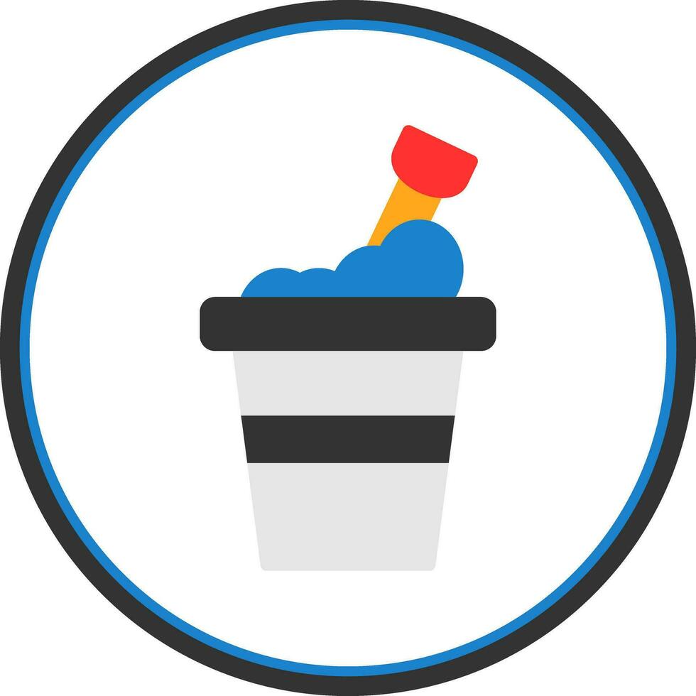 Bucket Vector Icon Design