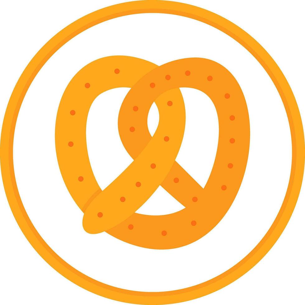 diseño de icono de vector de pretzel