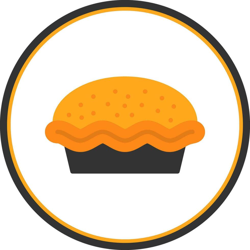 Pie Vector Icon Design