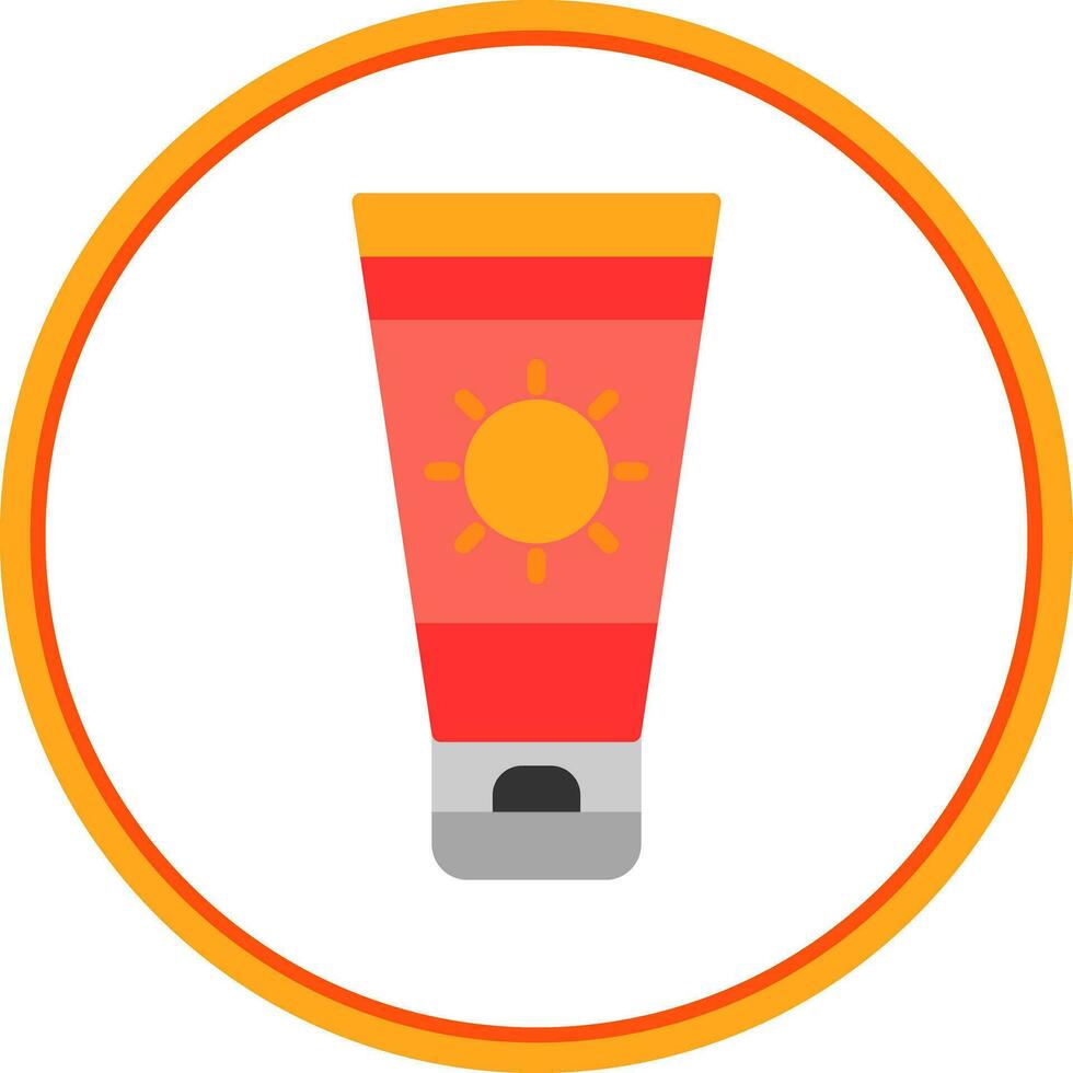 Sun cream Vector Icon Design