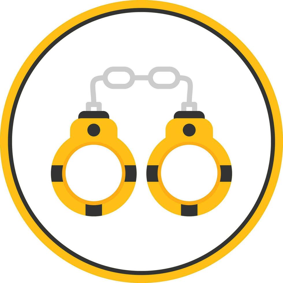 Handcuffs Vector Icon Design