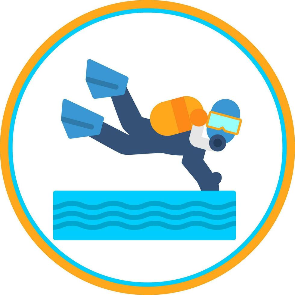 Scuba dive Vector Icon Design