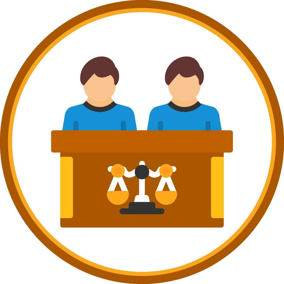 tribunal vector icono diseño