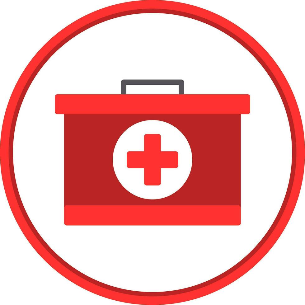 First aid kit Vector Icon Design