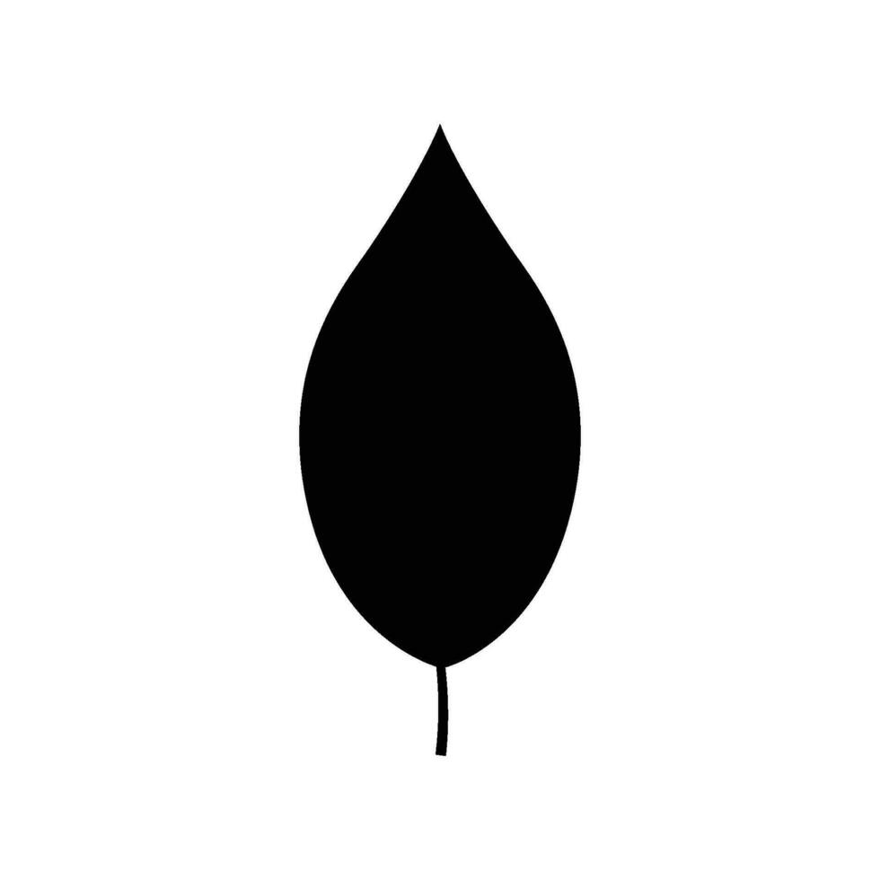 negro árbol hoja vector ilustración aislado en transparente antecedentes