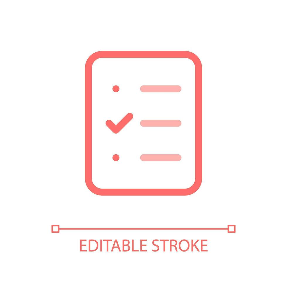 Survey pixel perfect color linear ui icon. Answer question. Experience share. Poll for customers. GUI, UX design. Outline isolated user interface pictogram. Editable stroke vector