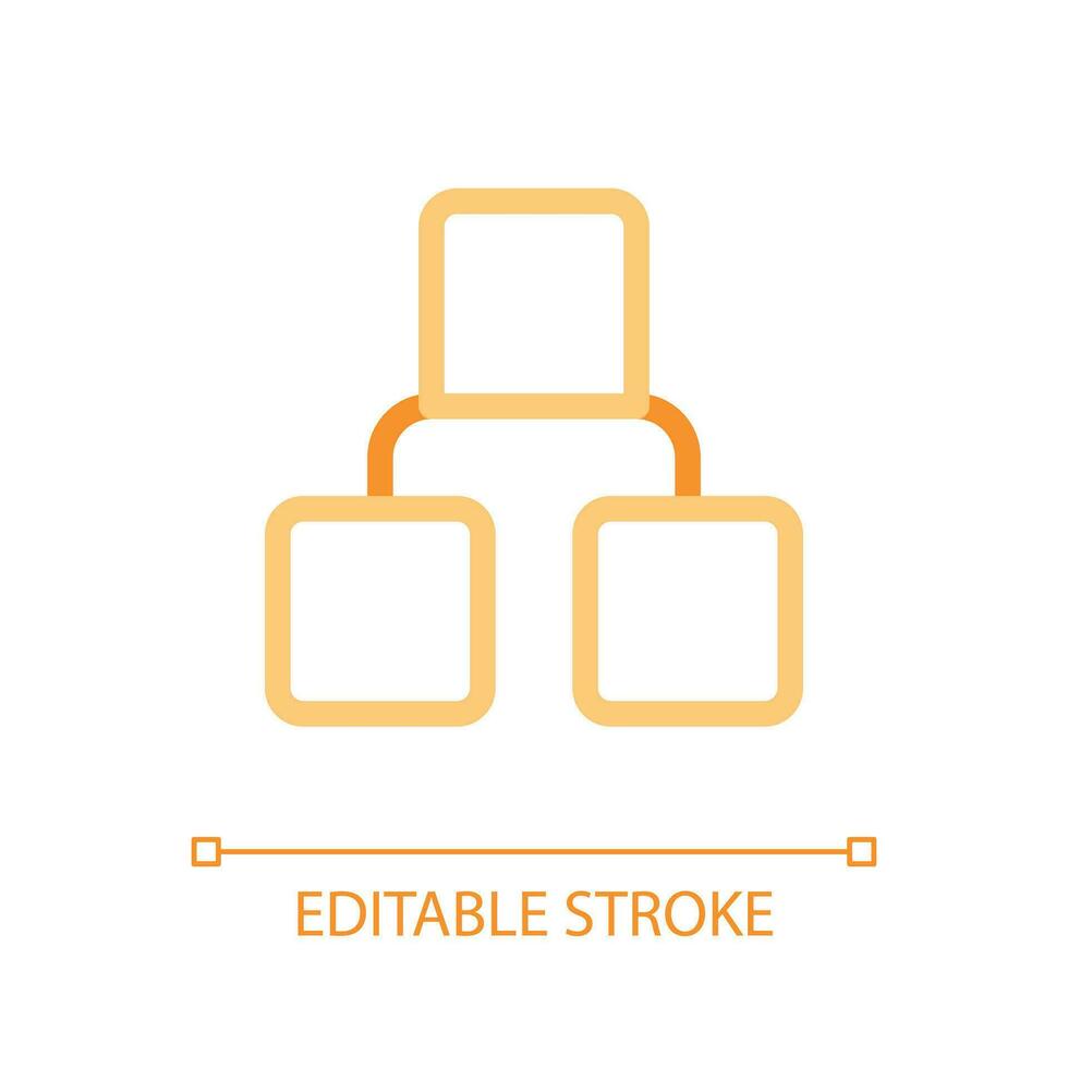 Infographic blocks pixel perfect color linear ui icon. Visual materials ...