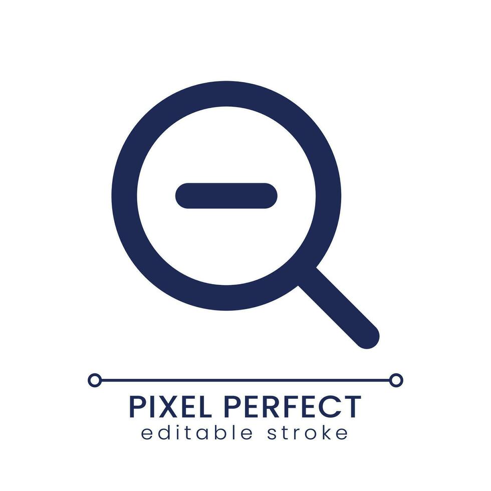 Zoom out transition pixel perfect linear ui icon. Video editing menu. Footage effect. Widen shot. GUI, UX design. Outline isolated user interface element for app and web. Editable stroke vector