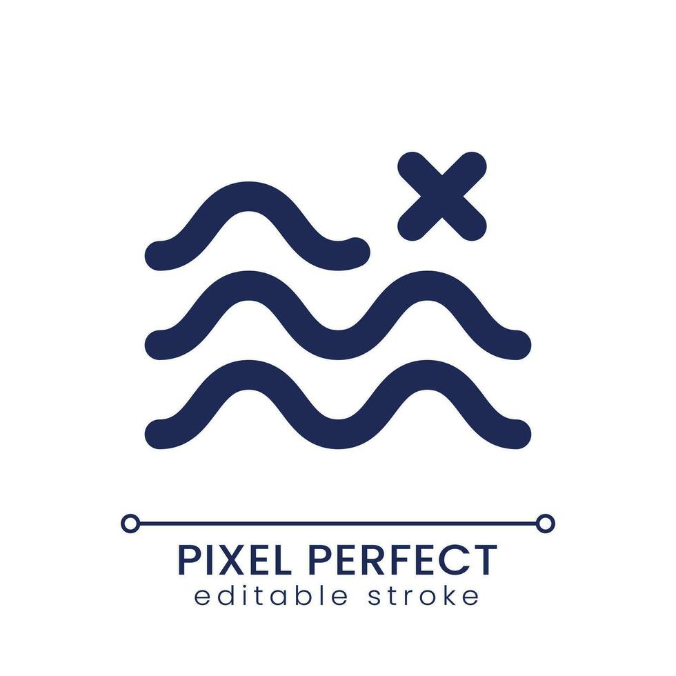 Remove float effect pixel perfect linear ui icon. Cancel footage change. Delete levitating transition. GUI, UX design. Outline isolated user interface element for app and web. Editable stroke vector