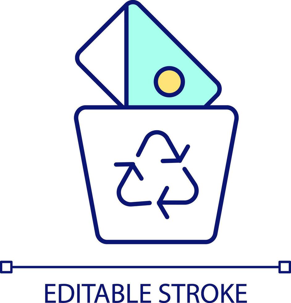 Delete image RGB color icon. Photo editor feature. Visual content for website and app. Erase picture. Isolated vector illustration. Simple filled line drawing. Editable stroke