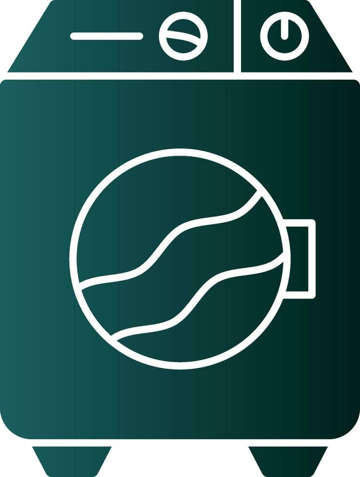 Washing machine Vector Icon Design