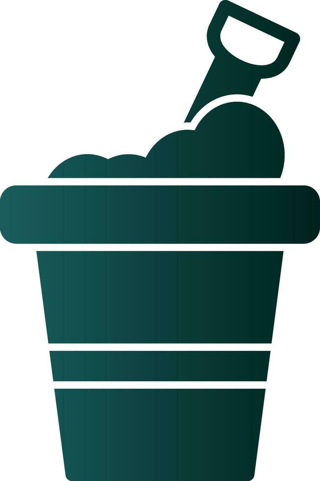 Bucket Vector Icon Design