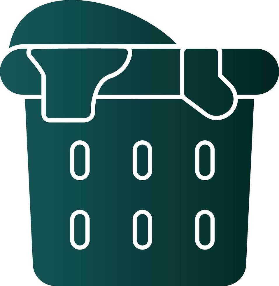 Laundry basket Vector Icon Design