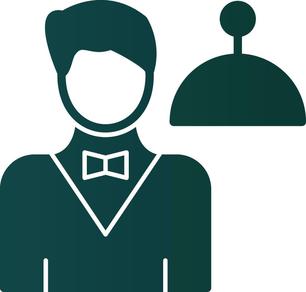 Waiter Vector Icon Design