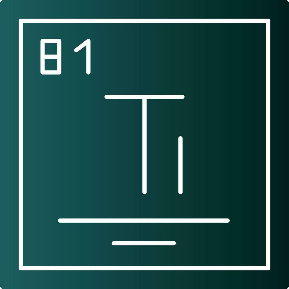 Thallium Vector Icon Design
