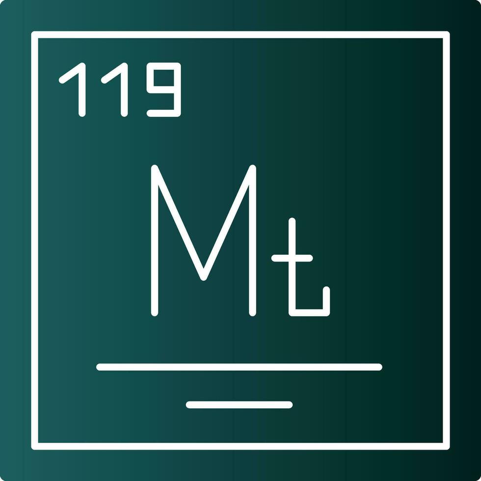 Meitnerium Vector Icon Design